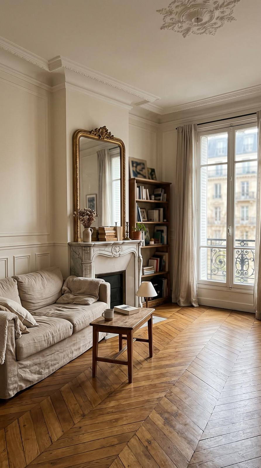 Airbnb / location courte — variante Haussmannien, cadrage vertical 9:16 (exemple MOTIONEST)