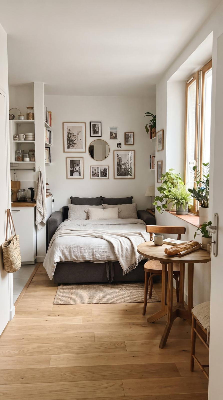 Airbnb / location courte — variante Studio moderne, cadrage vertical 9:16 (exemple MOTIONEST)