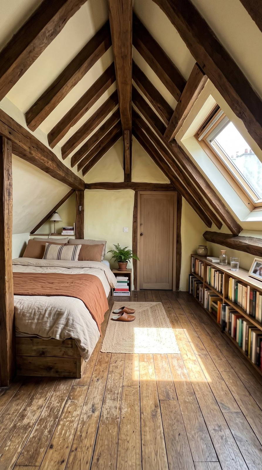 Airbnb / location courte — variante Sous les combles, cadrage vertical 9:16 (exemple MOTIONEST)