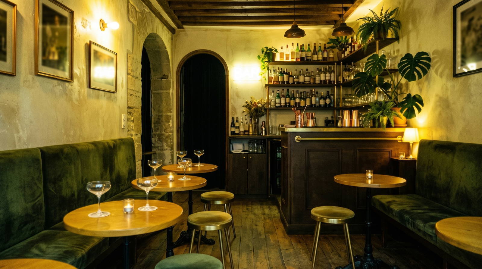 Bar branché — Avant : Photo téléphone (Comme vos clichés, avant le moteur)