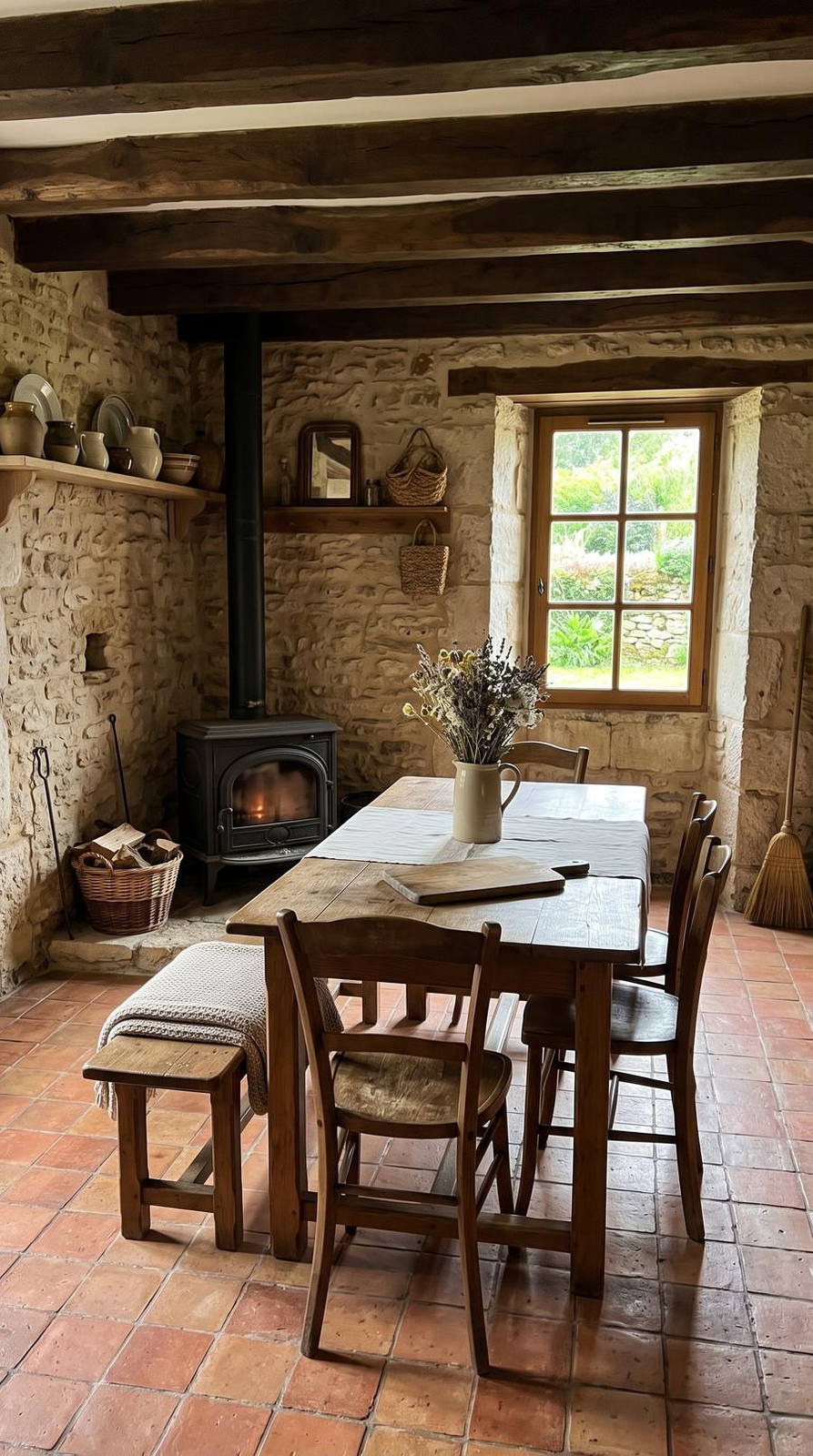 Location saisonnière — variante Gîte en pierre, cadrage vertical 9:16 (exemple MOTIONEST)