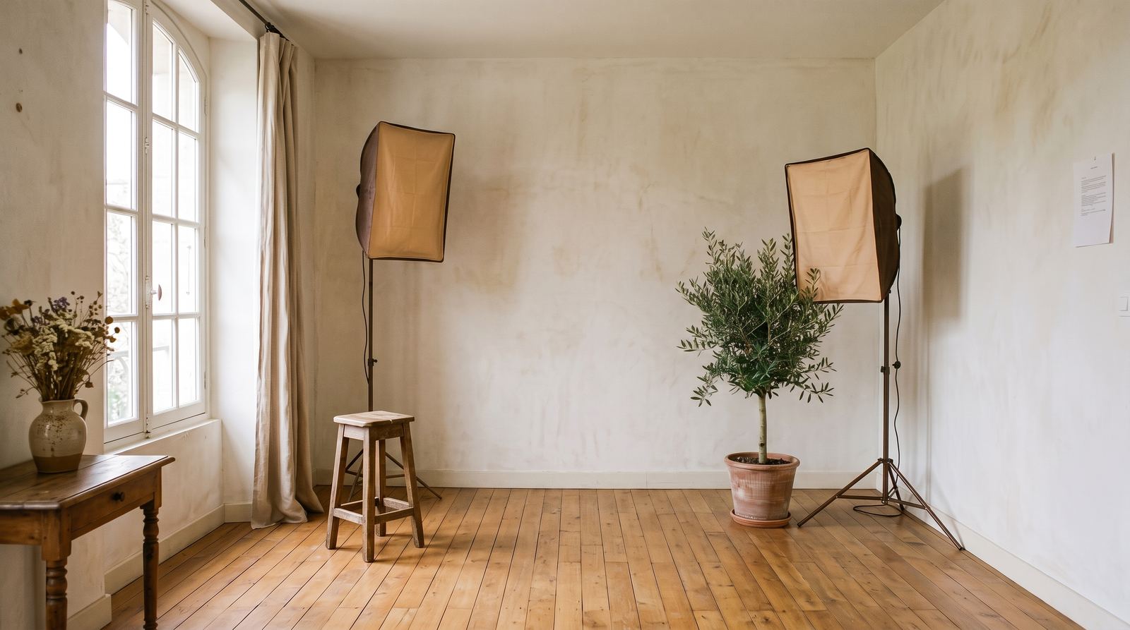 Photographe indépendant — coin lumière, sources réellement utilisées (exemple MOTIONEST)